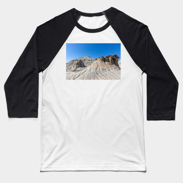 Dinosaur Provincial Park Hoodoos Baseball T-Shirt by saku1997